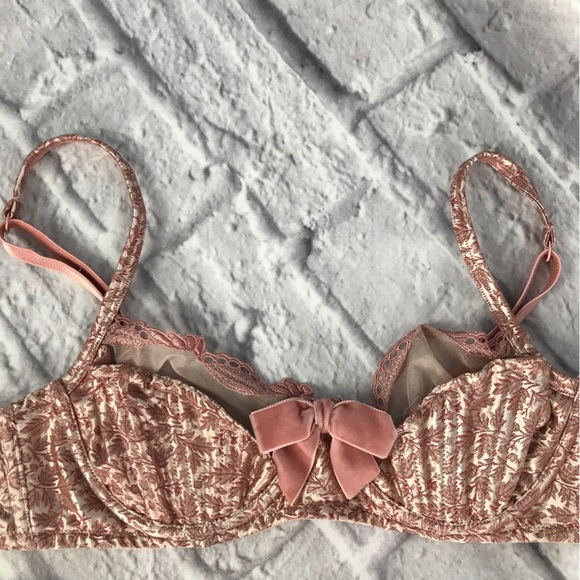 Vintage Victorias Secret Brocade Lingerie Set Waist Corset Thong NEW DEADSTOCK - Picture 6 of 10